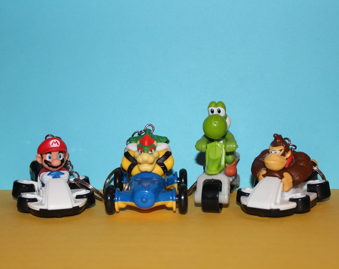 Super Mario Kart Figurine keychain by MANI 1993 Neuf Jap Luigi