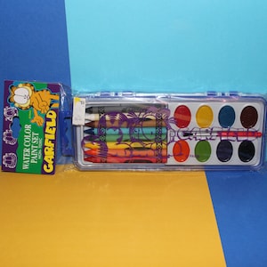 Vintage Garfield Water Color Paint Set PAWS - Still Sealed