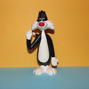 Vintage 1985 Sylvester the Cat Rubber/PVC Figure Warner Brothers