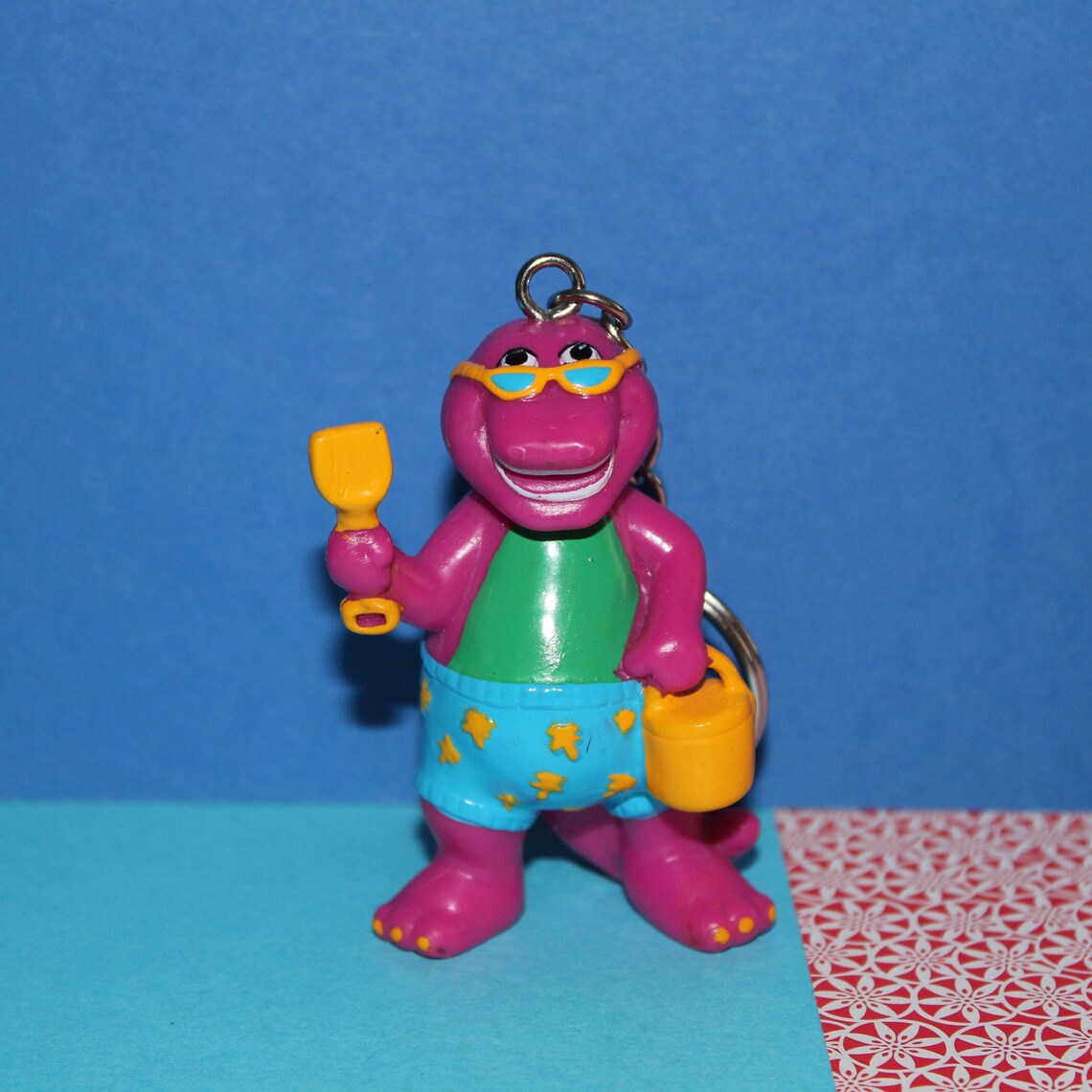 Vintage Barney PVC Figures Upcycled Keychains 1993 - Your Choice - Etsy