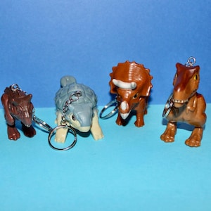 McDonald&#39;s Jurassic World Camp Cretaceous Dinosaur Upcycled Keychains - Your Choice