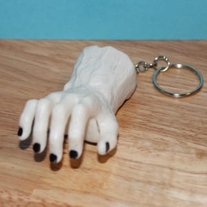 Vintage Pull-back Zombie Hand Racer Upcycled Keychain