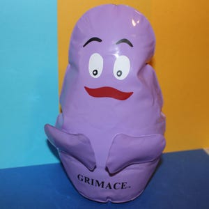 Vintage McDonald&#39;s Happy Meal Inflatable Grimace Toy 1978