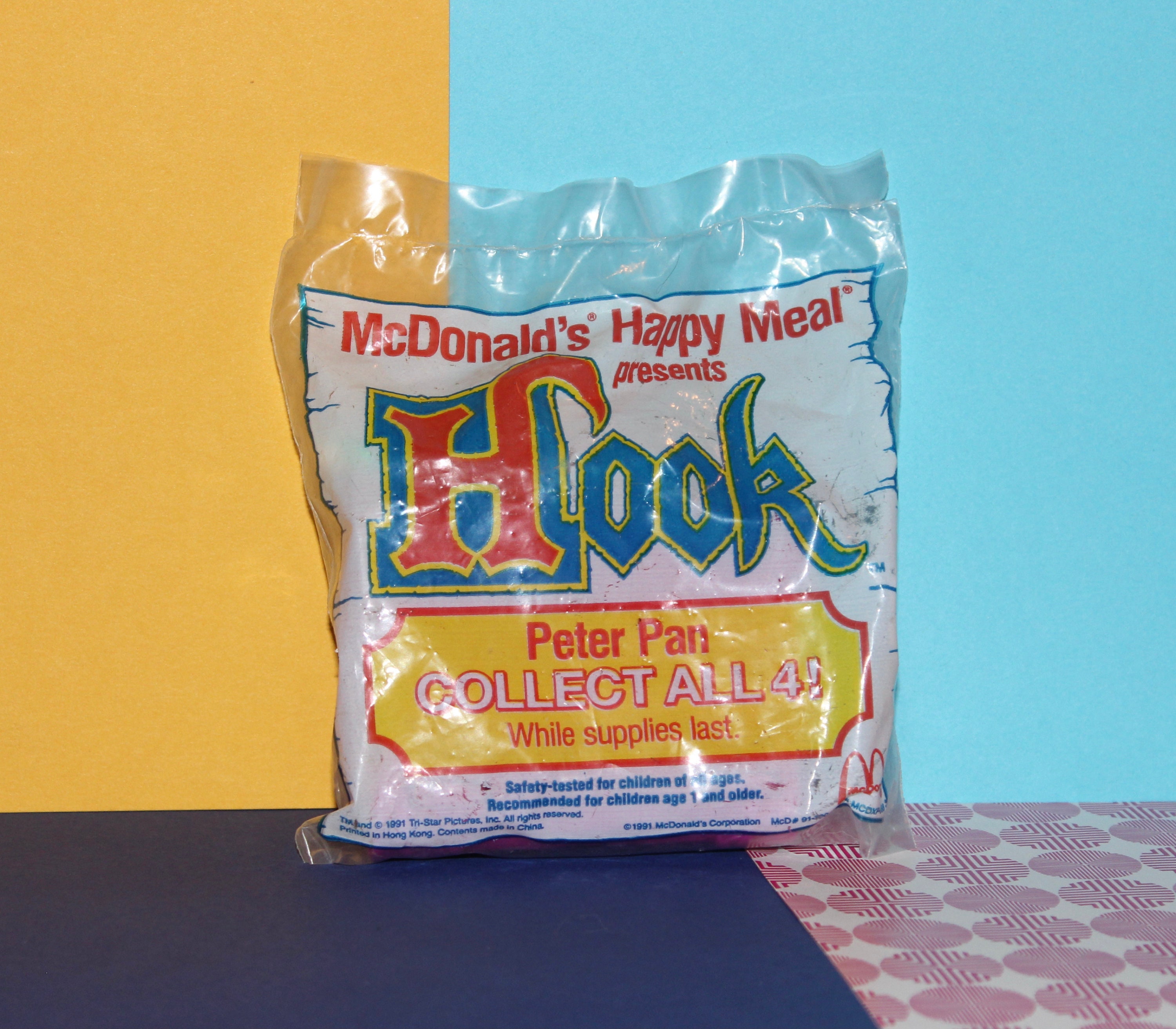 Mcdonald's Happy Meal Hook Peter Pan Vintage Toy 1991 -  Ireland