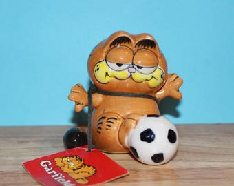 Vintage Garfield Toy Playing Soccer. - Etsy