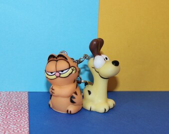 Vintage Garfield & Odie Upcycled Keychain