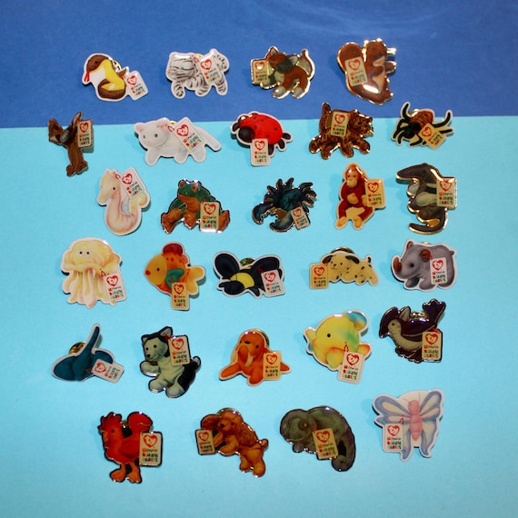 Vintage McDonald's Teenie Beanie Babies International Animals Lapel Pins 2000 - Your Choice