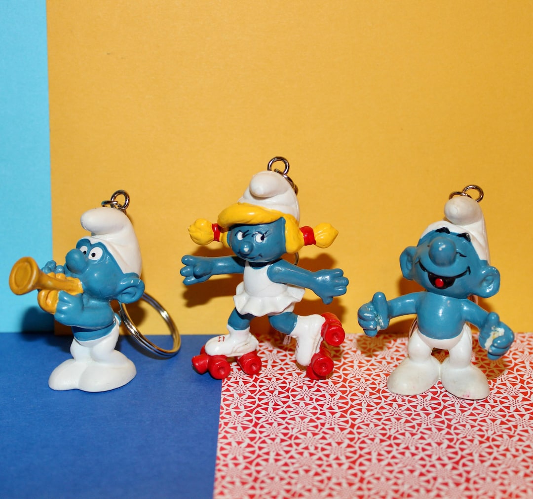 Vintage Smurfs PVC Figure Keychains - Your Choice - Etsy