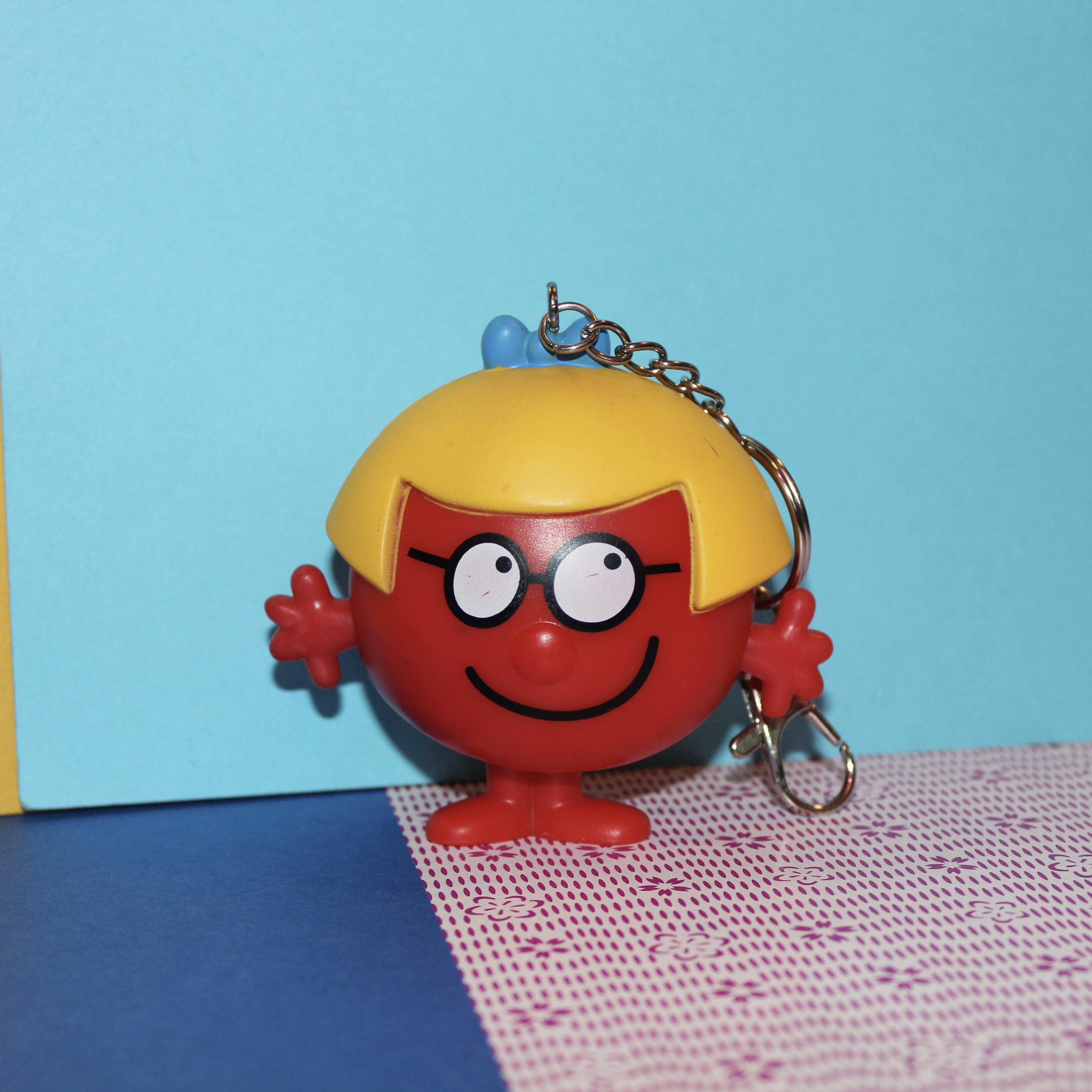 Little Miss & Mr. Men Mcdonald's Happy Meal Toys Upcycled Keychain