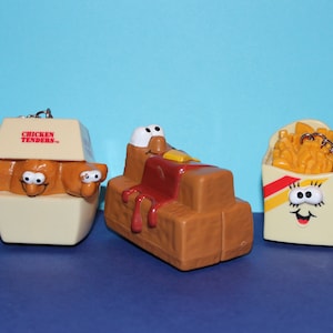 Vintage Burger King Lickety Splits Racers Upcycled Keychains 1989 - Your Choice