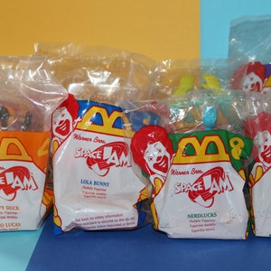 Space Jam Vintage McDonald&#39;s Happy Meal Toys 1996 - Your Choice - Unopened