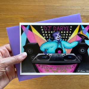 Purple Sloth Record DJ Card