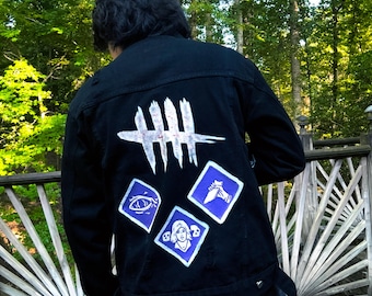 Dead By Daylight op maat handgeschilderd jeansjack