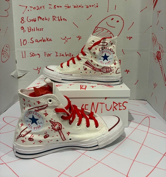 Pierce the Veil Misadventures Hand Painted Converse - Etsy