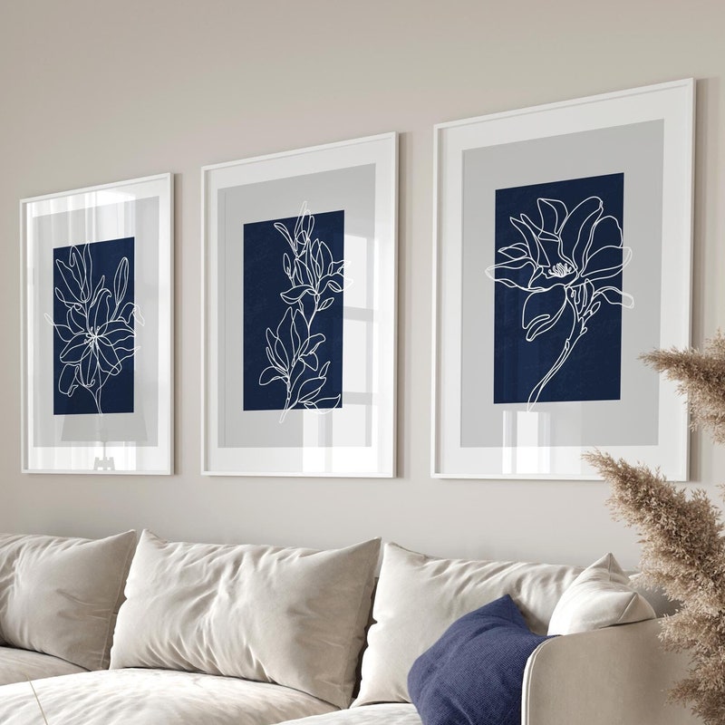 Navy Wall Art - Etsy Canada