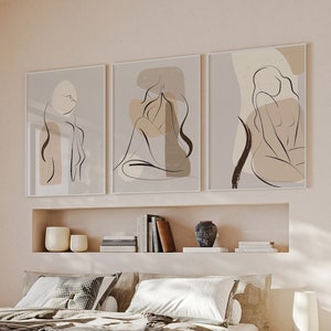 bedroom print trio