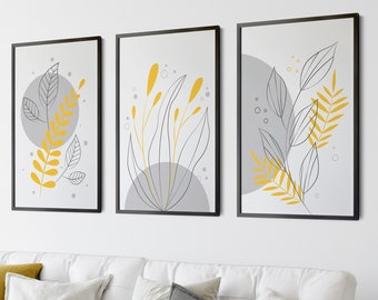 yellow aesthetic wall print digital download 70s retro aesthetic home decor mustard warm yellow Life is what you make it printable art