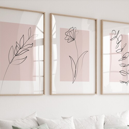 Watercolour Landscape Prints Landscape Wall Decor Set of 3 Etsy