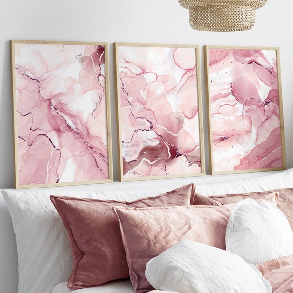 Pink Bedroom Wall Art - Etsy