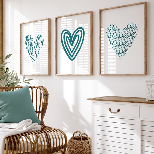 Teal Bedroom Decor - Etsy