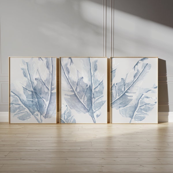 Blue Grey Wall Art Etsy