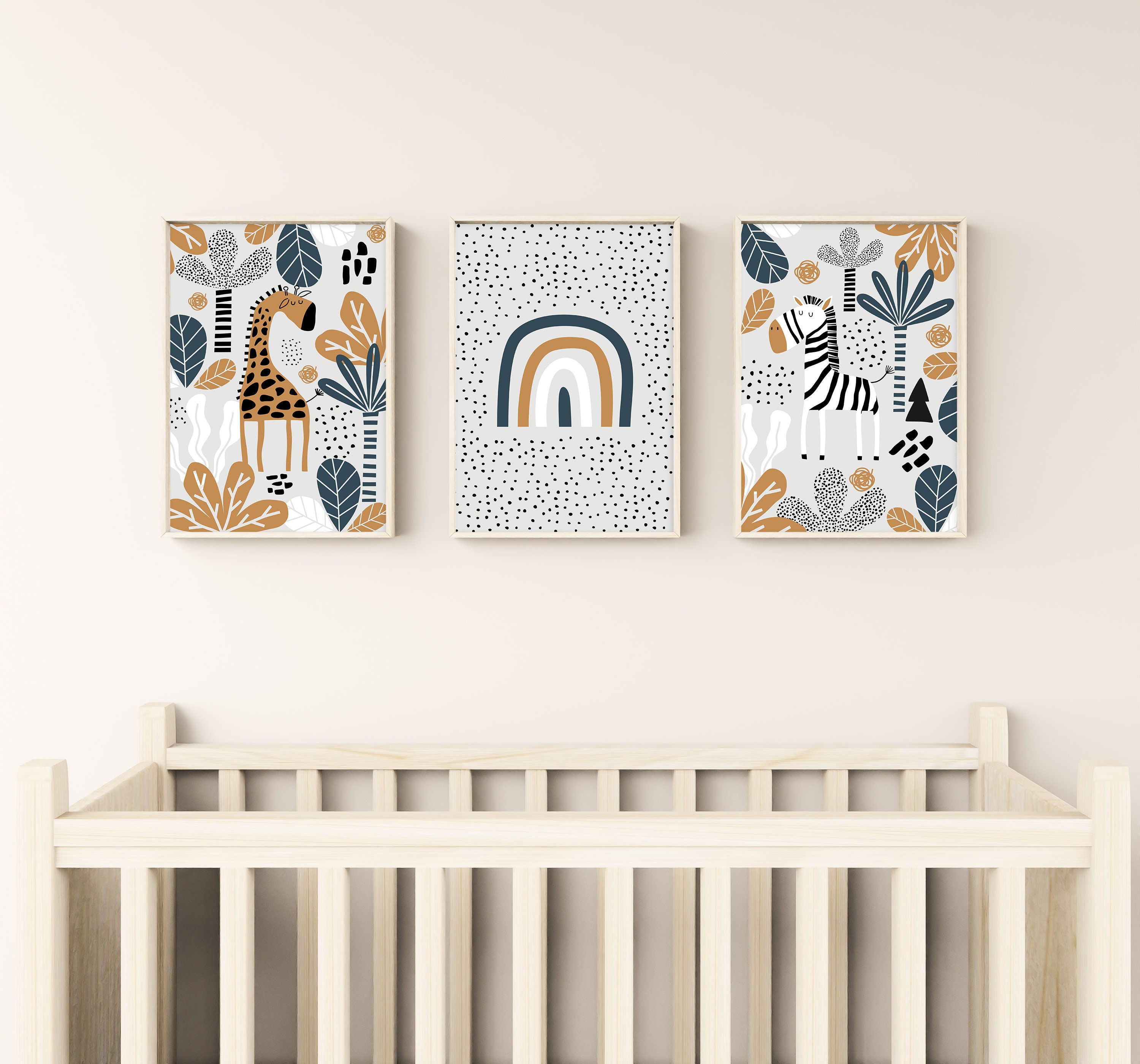 Boho Nursery Wall Art Prints Safari Nursery Prints Nursery - Etsy