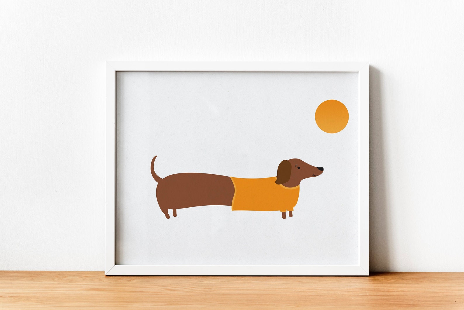 Printable Dachshund Wall Art Sausage Dog Wall Print Gift for | Etsy