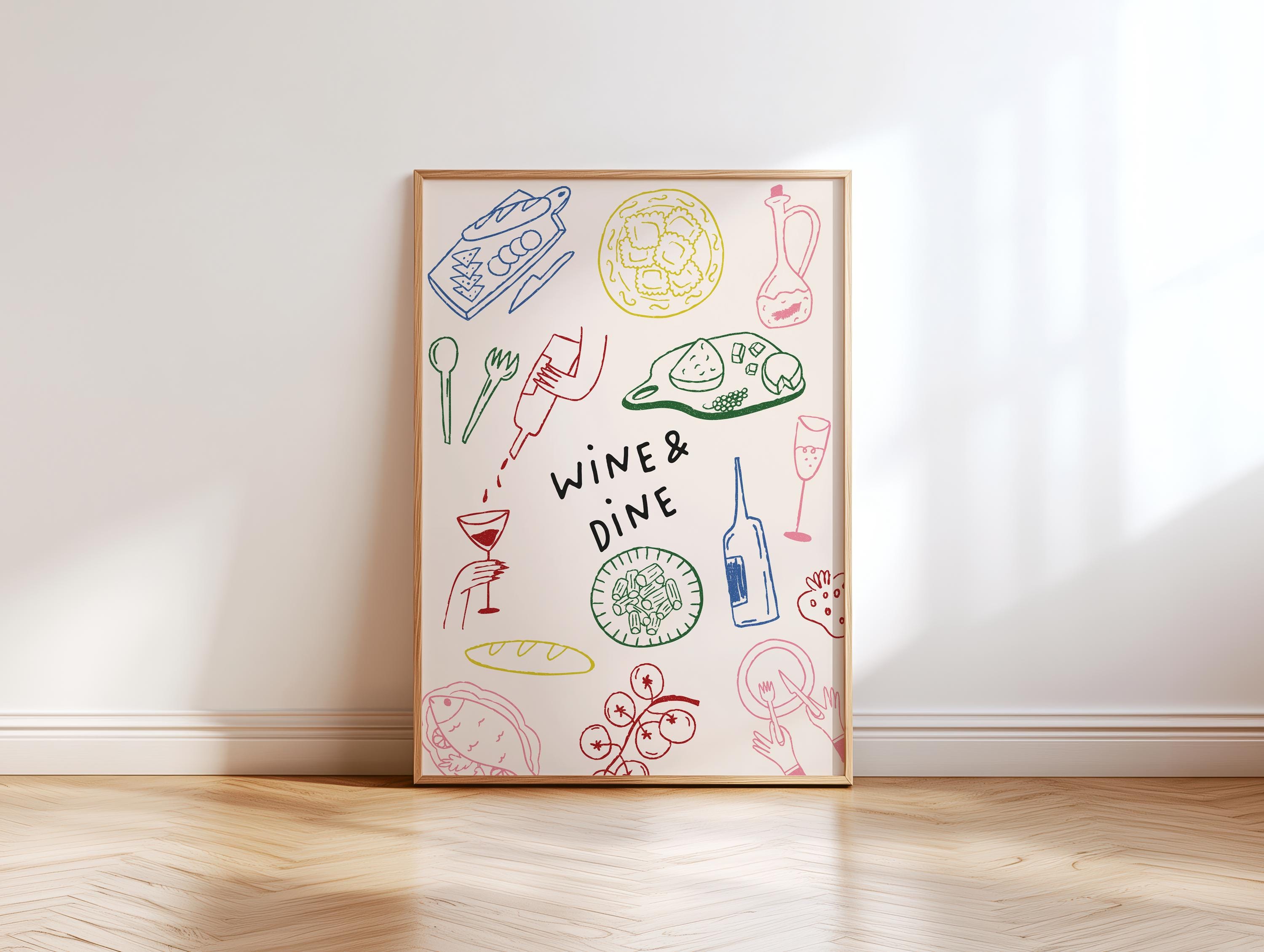 kitchen prints, set of 3 prints colourful kitchen... Kitchen Prints, Set of 3 Prints Colourful Kitchen Prints, Wall Art ...