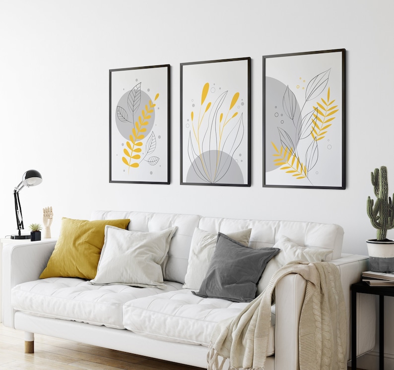 Mustard Wall Art Prints Mustard Wall Art Yellow Wall Art Etsy UK