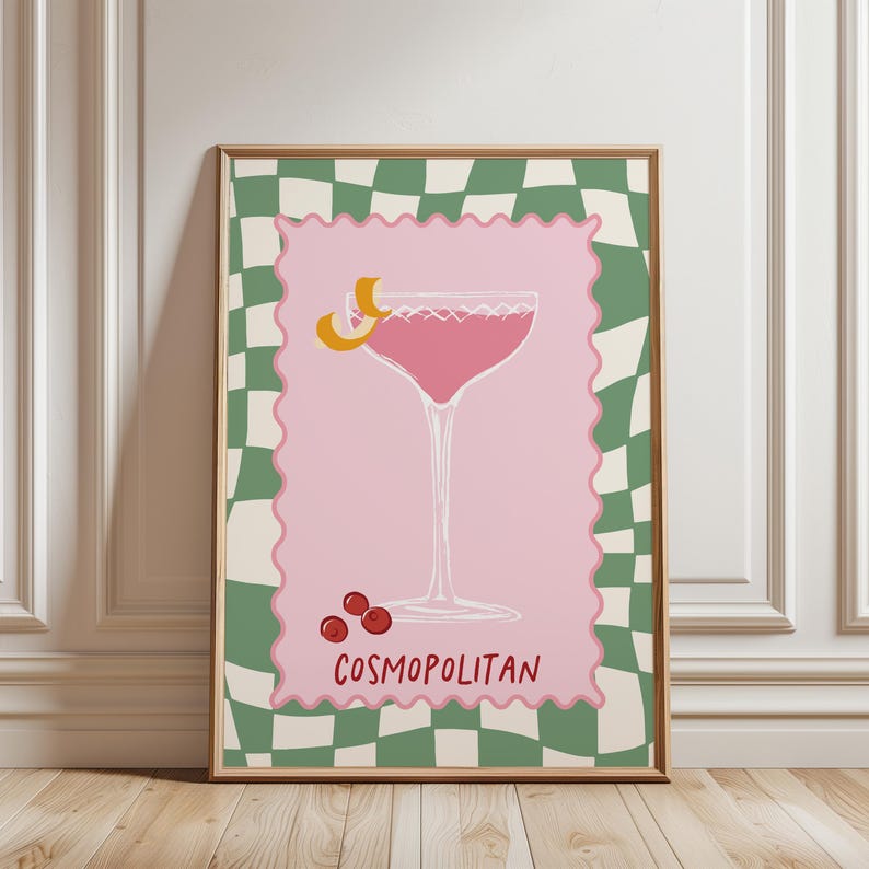 Cosmopolitan cocktail print