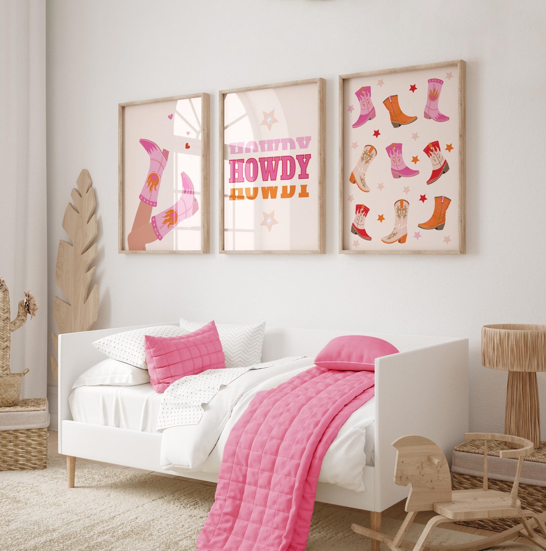 Cowgirl Wall Prints, Pink Wall Prints, Cowgirl Wall Art, Pink Wall Art ...