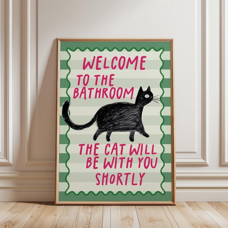 funny bathroom print