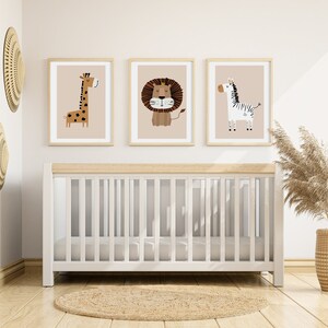 Safari Nursery Wall Prints, Boho Nursery Prints, Neutral Nursery Prints ...