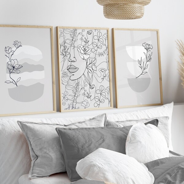 Grey Wall Art Etsy UK