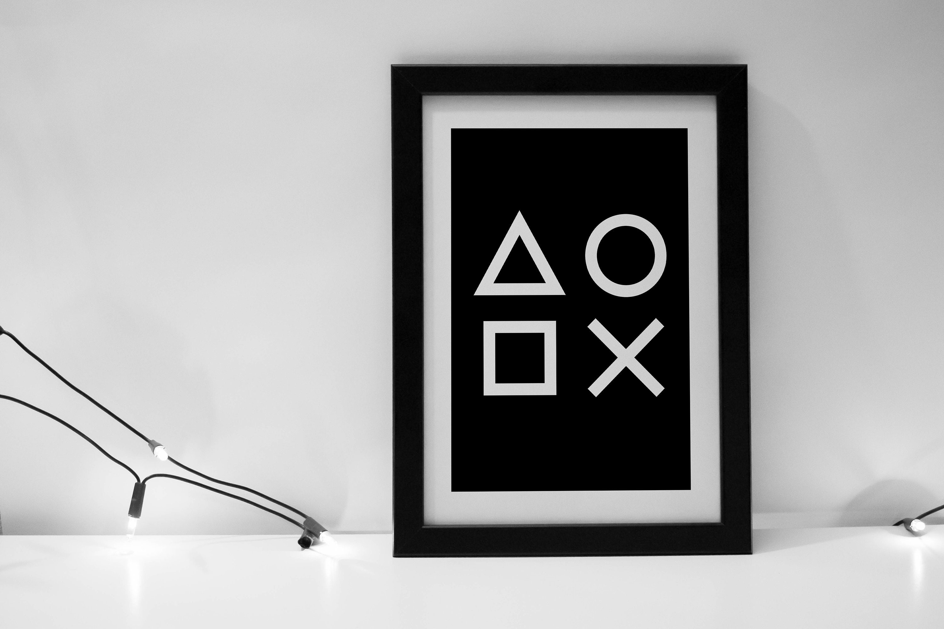 Printable Kids Wall Art Playstation Symbols Print Kids Games | Etsy