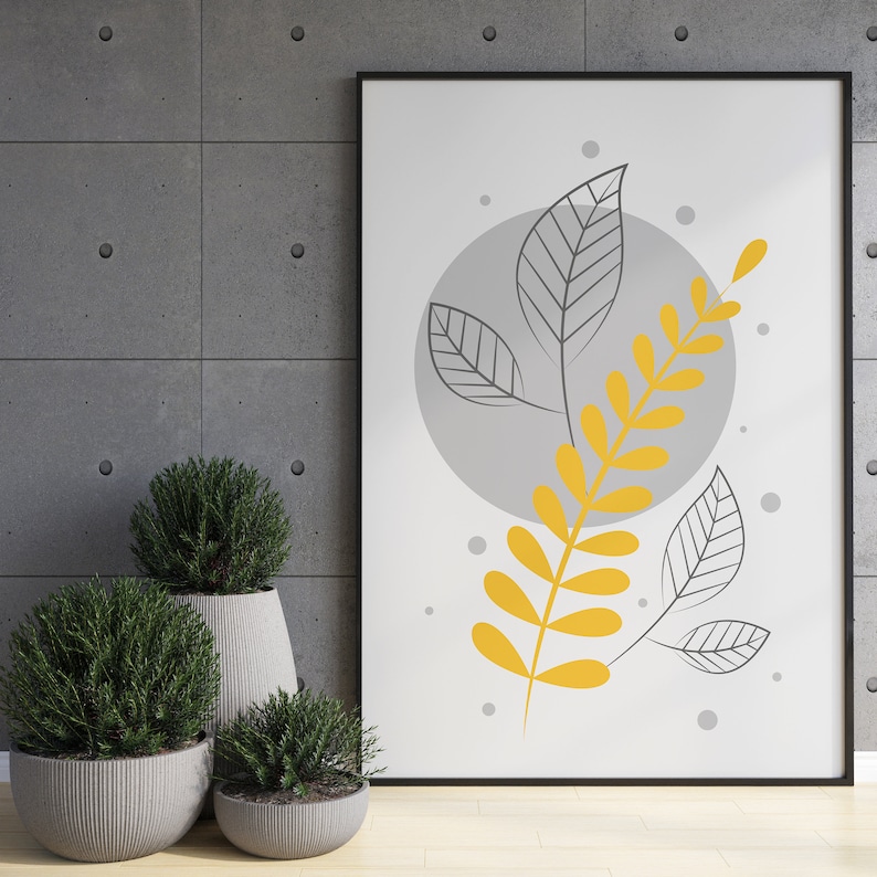 Mustard Wall Art Prints Mustard Wall Art Yellow Wall Art Etsy UK