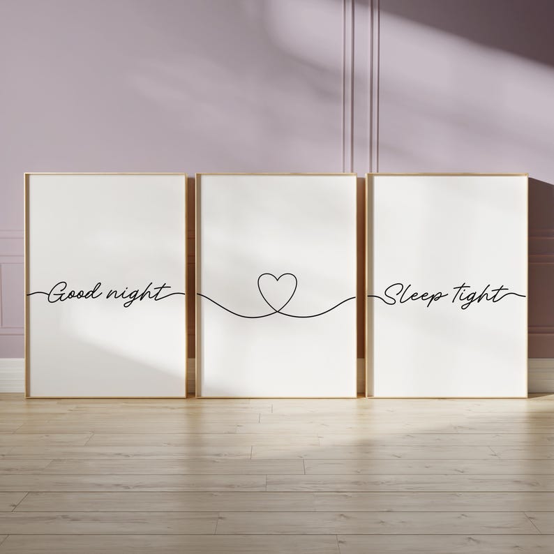 Minimalist bedroom wall decor