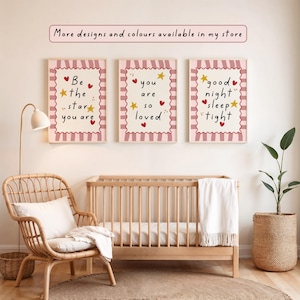 A picture showing more designs in my shop of girls bedroom wall art prints for nursery