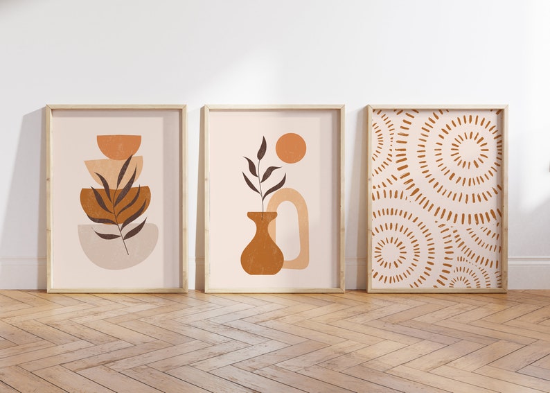 orange kitchen wall art