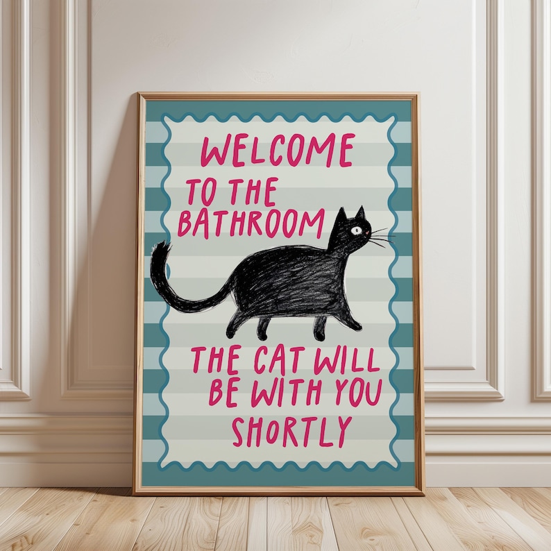 funky wall art for bathroom