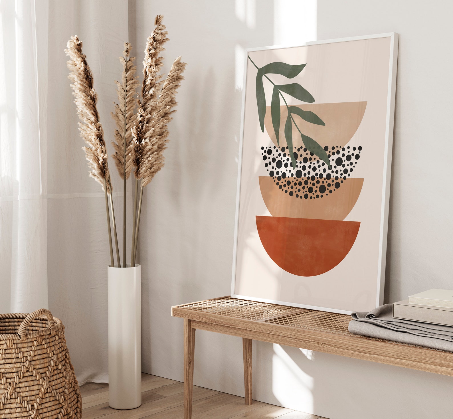 Boho Abstract Wall Art Prints Boho Wall Decor Set of 3 - Etsy