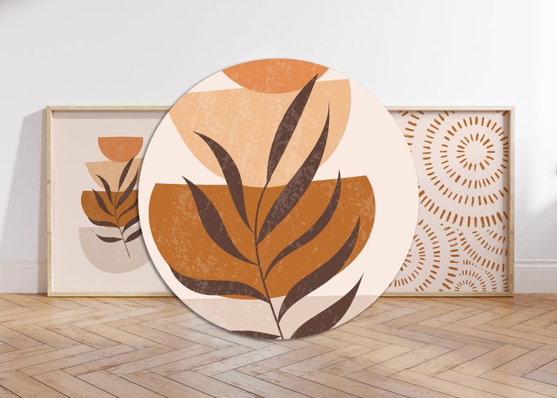 close up of orange kitchen print