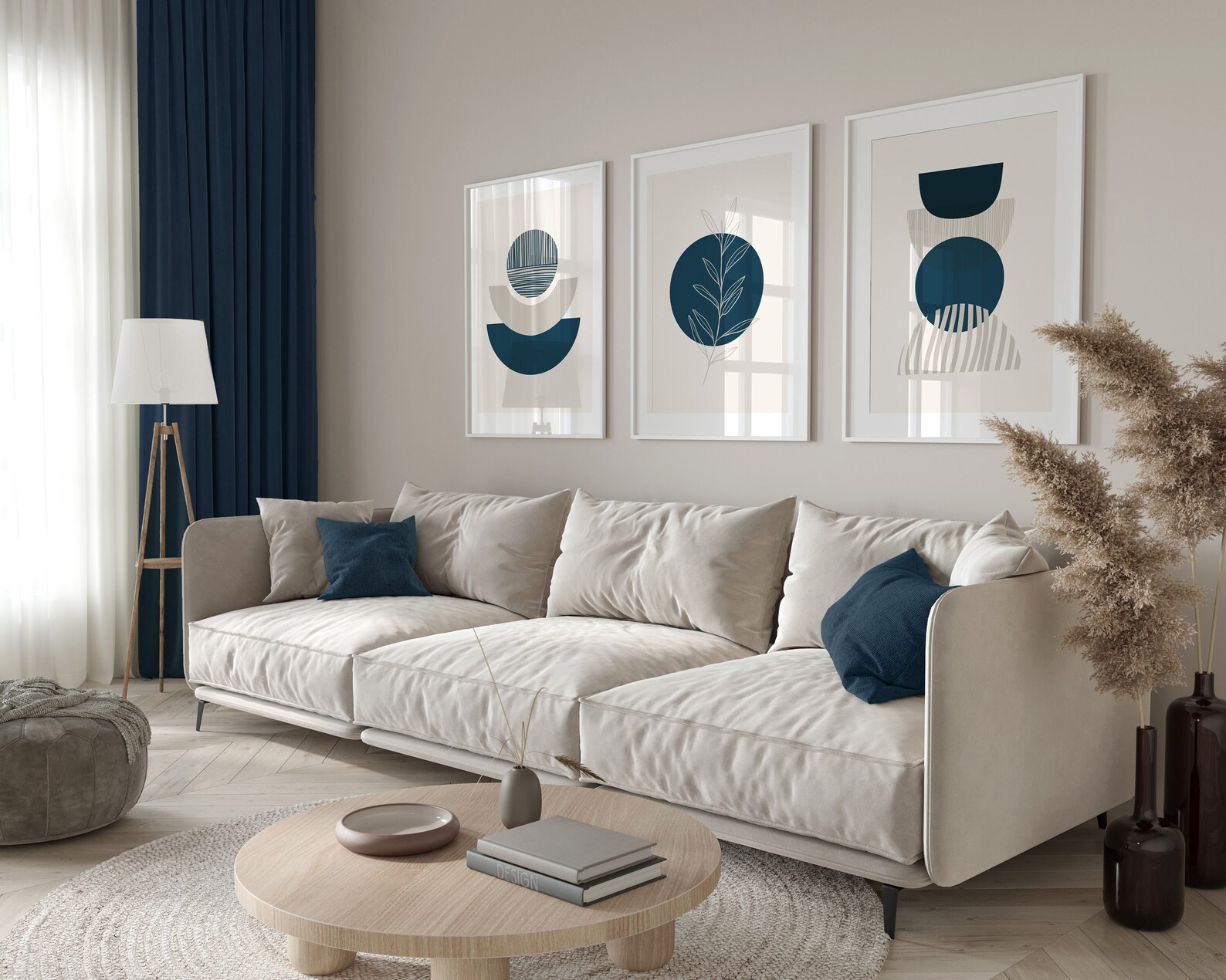 Boho Wall Art Teal Wall Art Teal Blue Wall Decor Blue Etsy