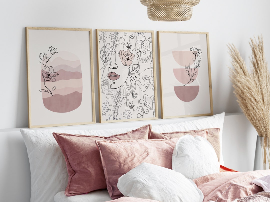 Pink Wall Prints, Fashion Wall Prints, Pink Wall Art, Pink Home Decor