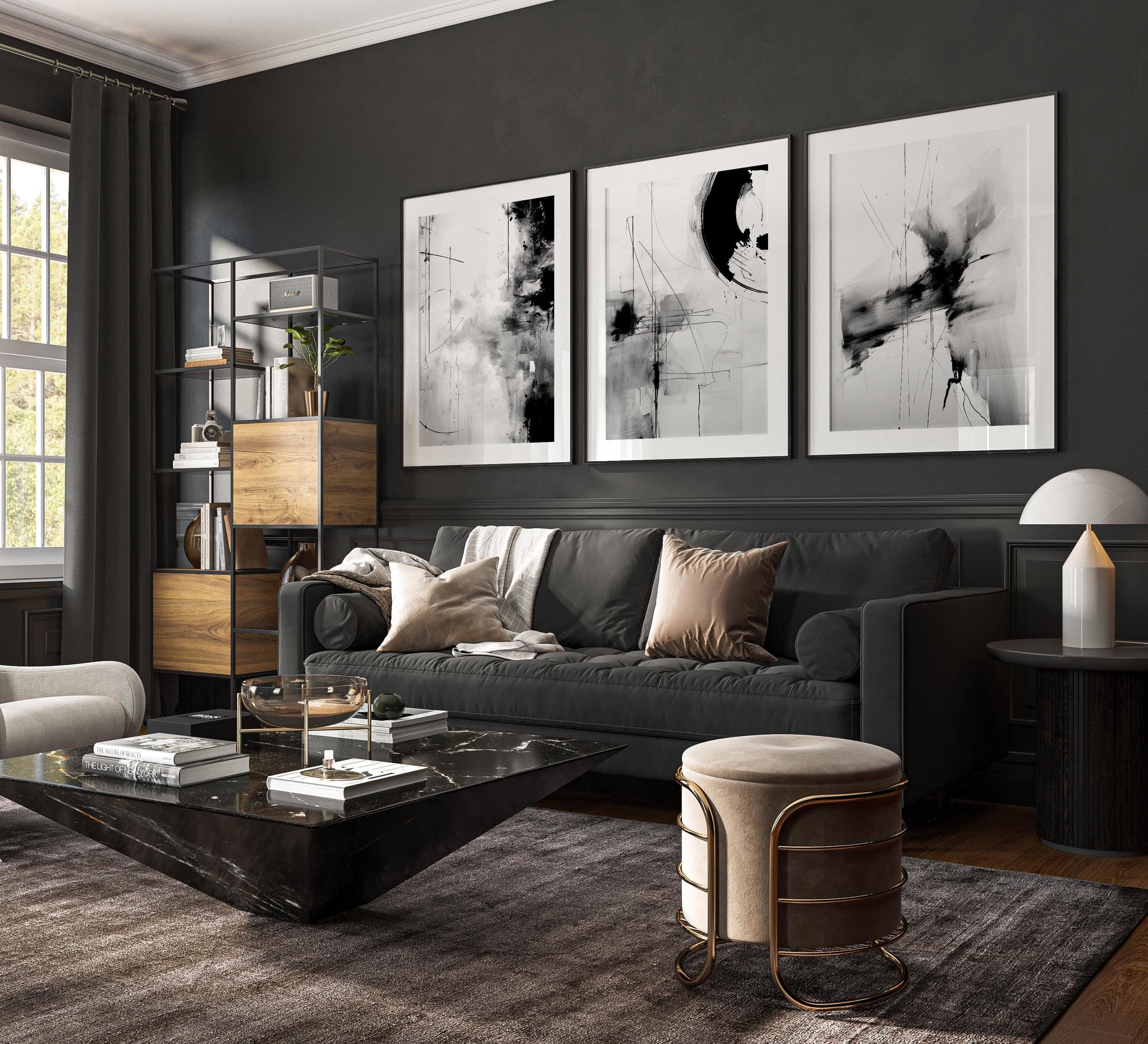 How to Decorate Living Room With Black Leather Sofa: Stunning Ideas