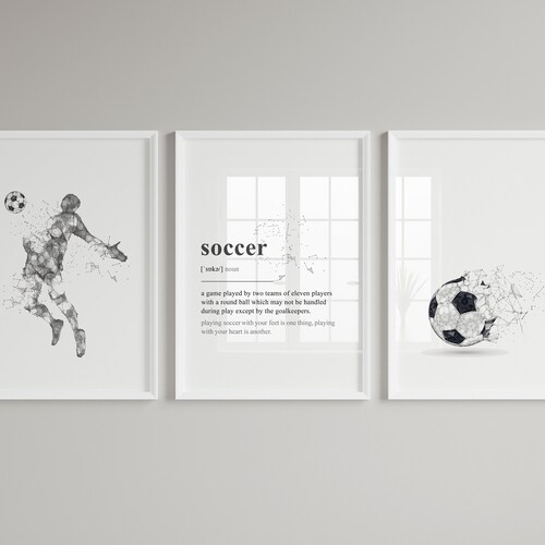 Soccer Wall Art Soccer Decor for Boys Digital Download Etsy