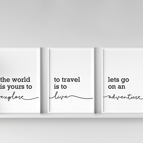 Set of 6 Travel Cities Prints Digital Art Download Etsy