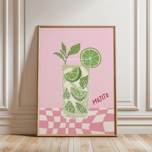 Mojito cocktail print
