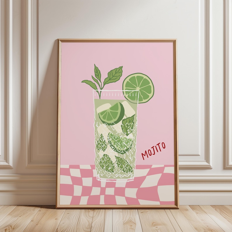 Mojito cocktail print