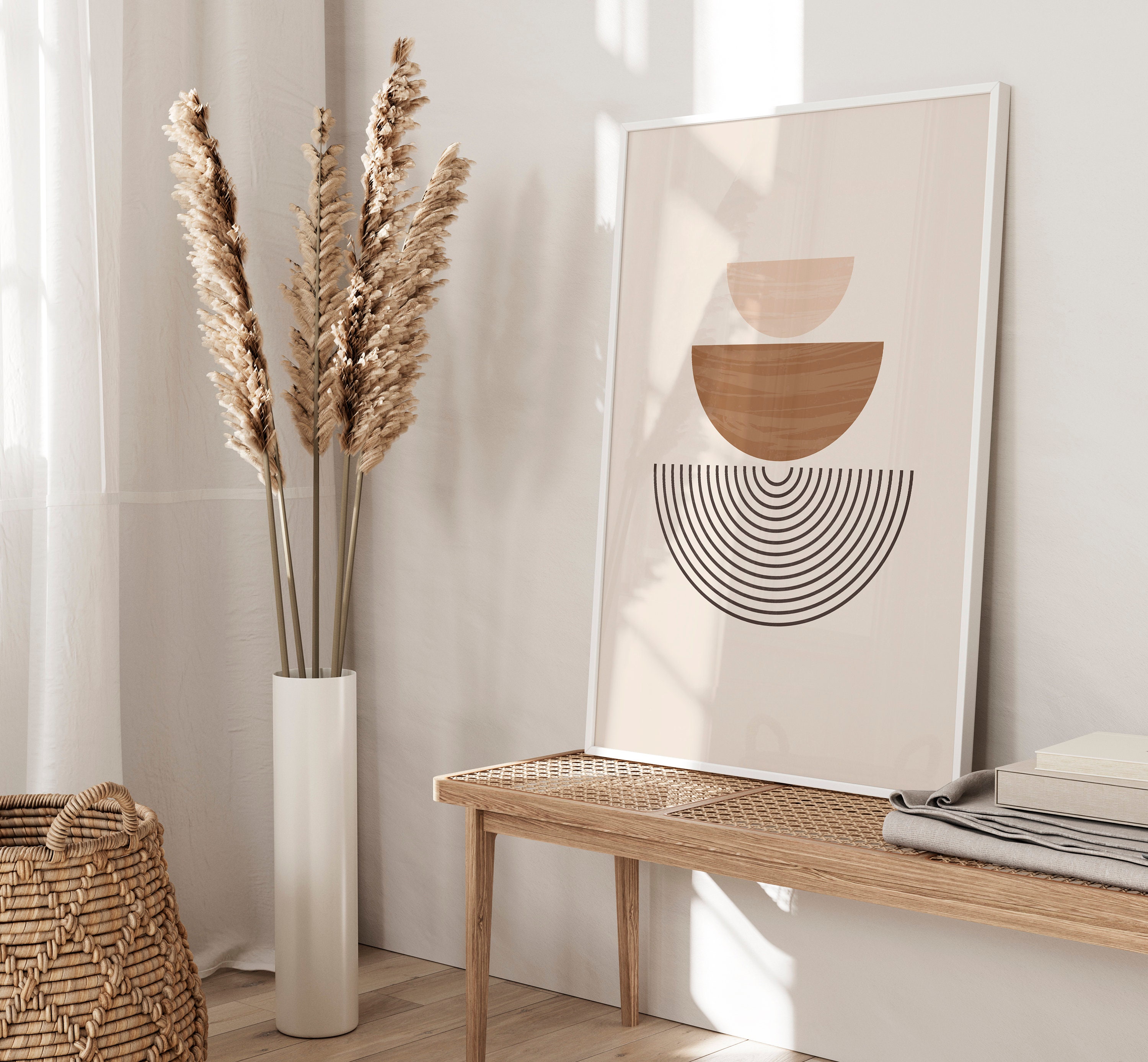 Neutral Boho Wall Art Prints Boho Wall Decor Set of 3 Wall Etsy UK